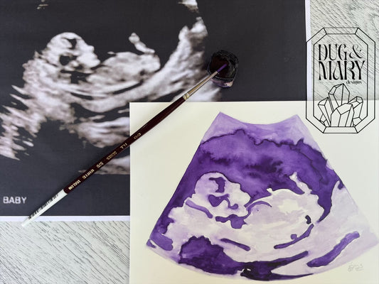 Your sonogram in watercolur!