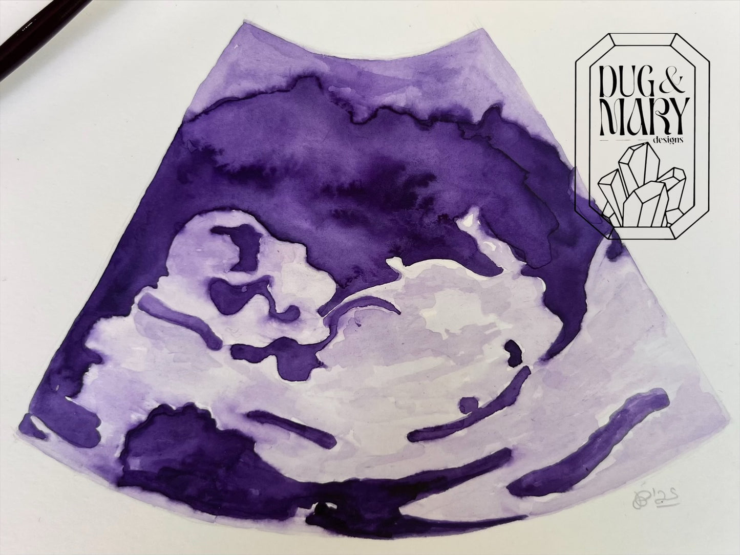 Your sonogram in watercolur!