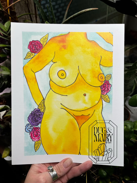 Yellow Lady (print)